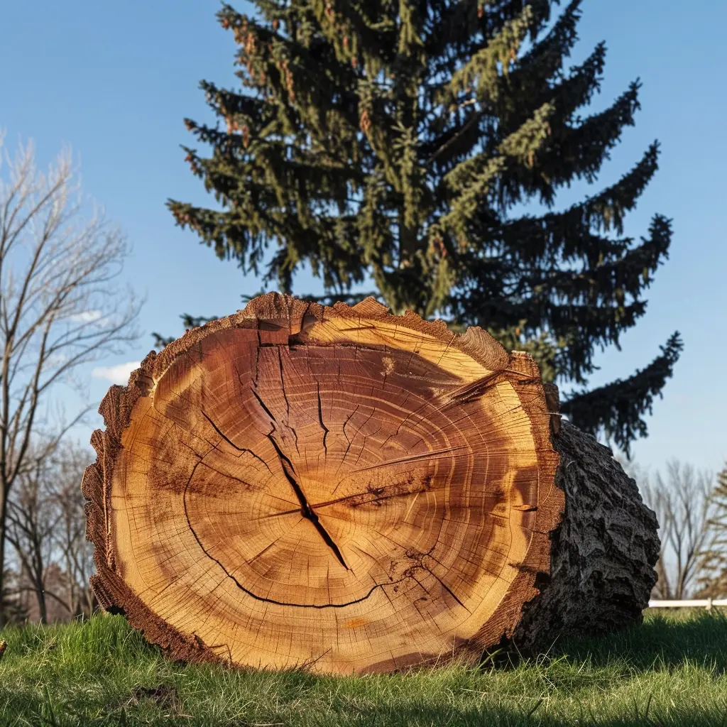 Arborist klatrer i højt træ og udfører topkapning i sektioner i Aalborg
